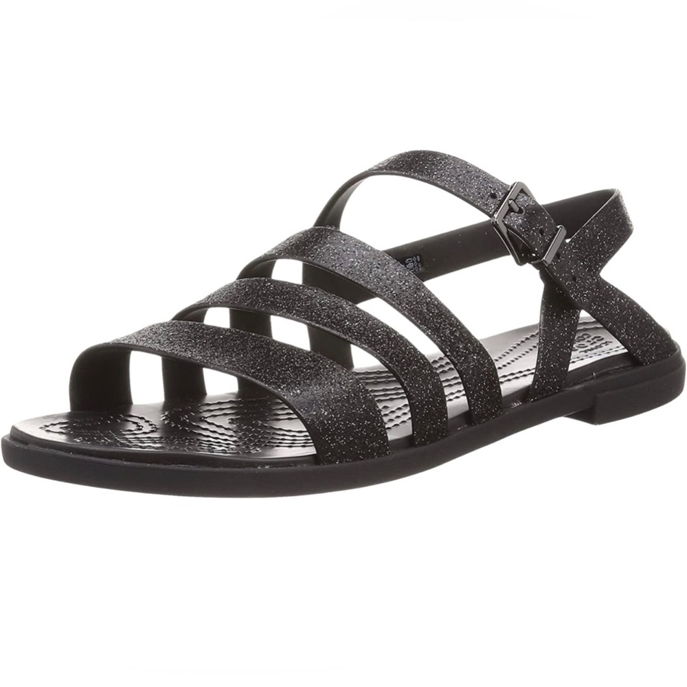 Crocs Tulum Sandal Black Glitter